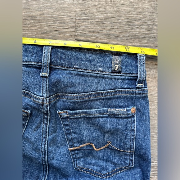 7 for All Mankind Josefina Jeans Blue Jeans Stretch Skinny Women’s Size 24 - Picture 13 of 16